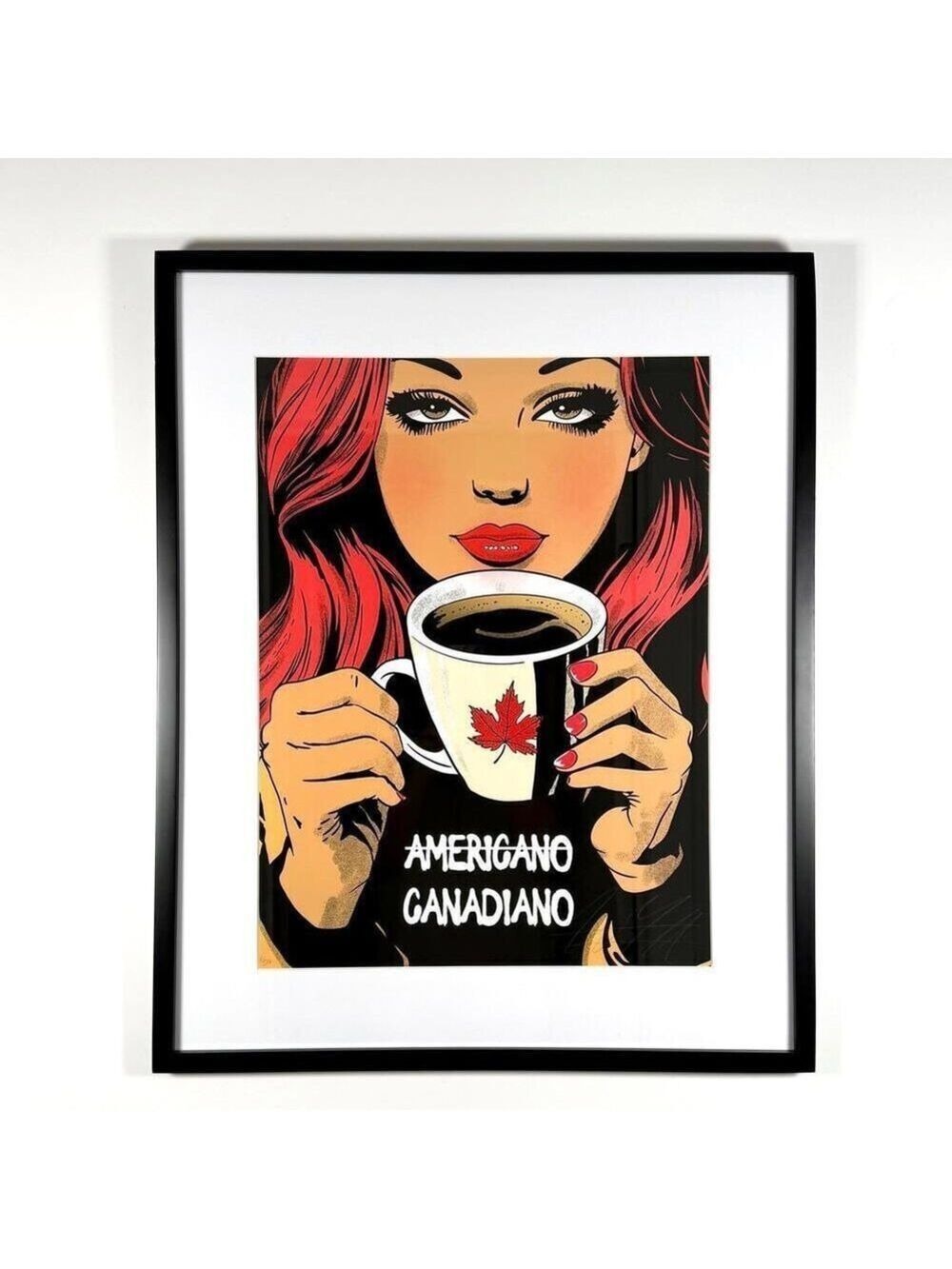 Whatisadam - Canadiano Limited Edition 1/50 Framed Print Pop Canadian Street Art - Picture 5 of 6